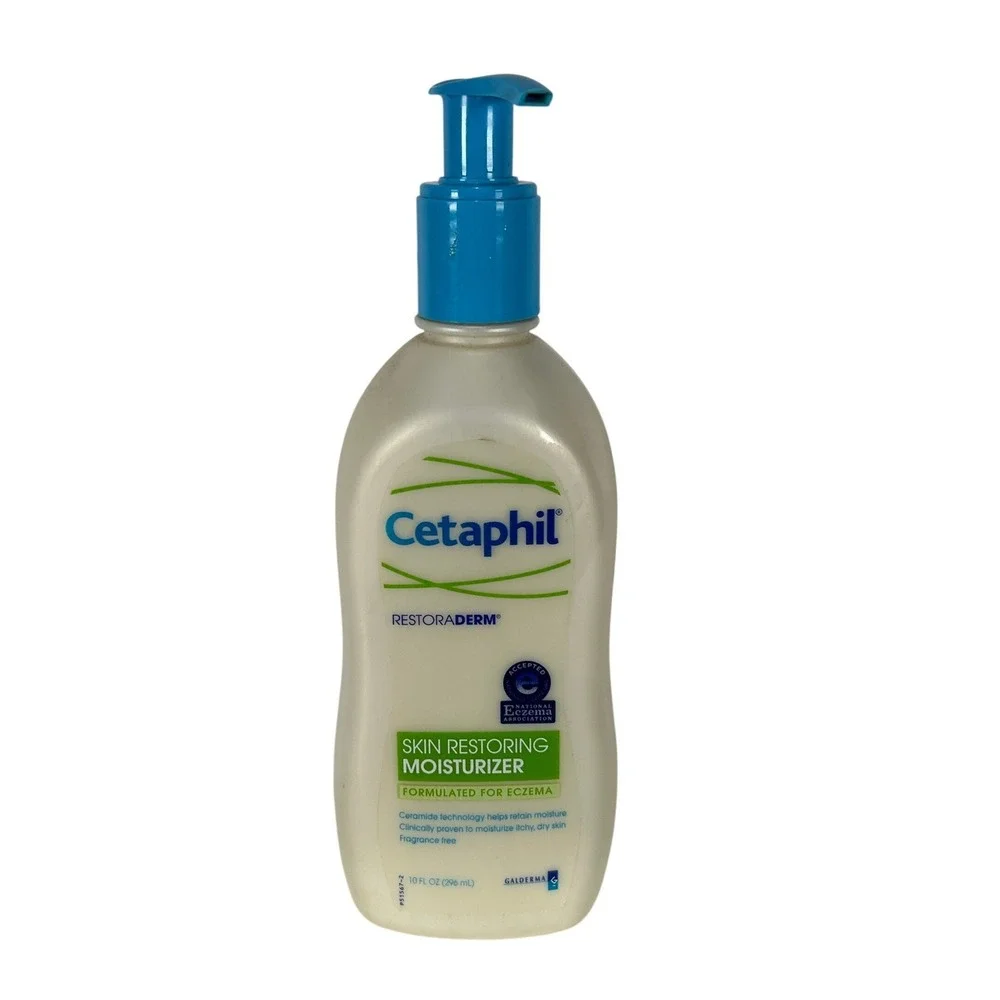 Cetaphil Restoraderm Skin Restoring Moisturizer Eczema 10oz Fragrance Free Pump
